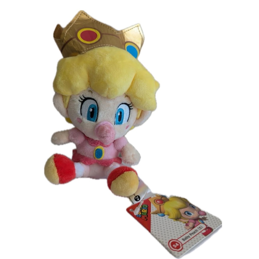 Super Mario All Star collection Baby Peach Plush NWT 5”
